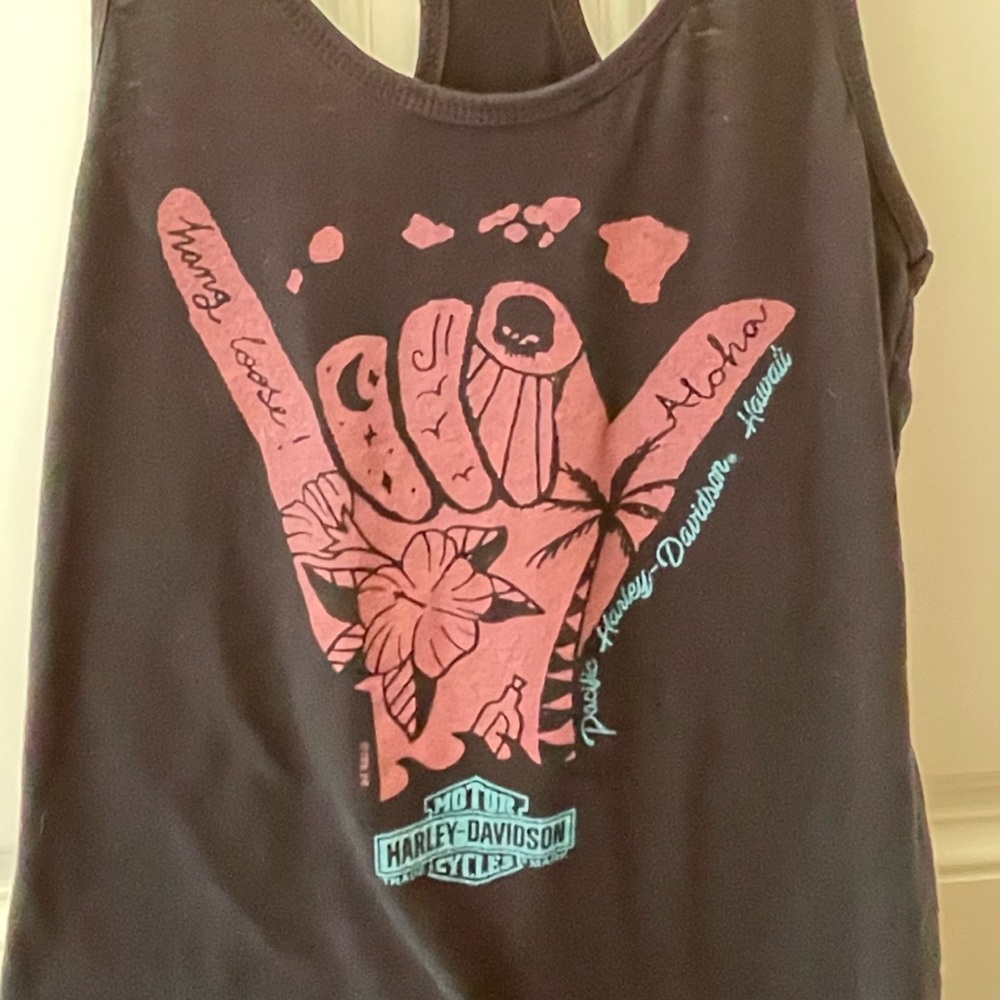 Harley-Davidson Black Tank with Pink Logo